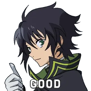 🤔 83b88dfa GOOD anime, cartoon, ok, good, approval, positive, agreement telegram sticker
