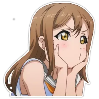 😤 3174f496 Anime, Dziewczyna, Naklejka, Kreskówka, Ilustracja telegram sticker