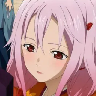🎸 40dd2843 Inori Yuzuriha Guilty Crown Anime, różowe włosy, dziewczyna, Inori, Yuzuriha telegram sticker