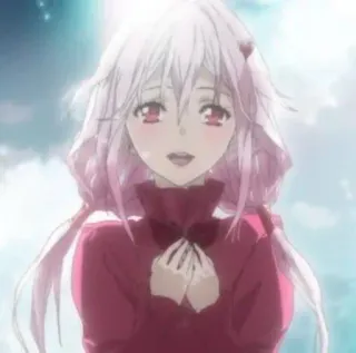 🎸 4a474f06 Anime, Dziewczyna, czerwone oczy, białe włosy telegram sticker
