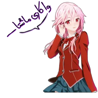 😊 6b6c6401 واکای ماشا Anime, Dziewczyna, Różowe włosy, Kreskówka, Postać, Ilustracja telegram sticker