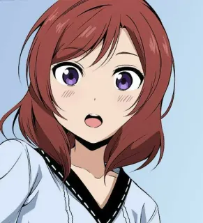 😲 aadecc69 Maki Nishikino Love Live! Anime, Słodkie, Dziewczyna, Idolka, Maki Nishikino, Love Live! telegram sticker
