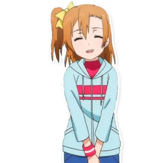 🌲 e2a6eafb anime, kreskówka, dziewczyna, szczęśliwa, urocza telegram sticker