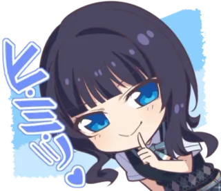 🚫 f60a776a ヒミツ Anime, Dziewczyna, Sekret, Słodkie, Manga, Postać telegram sticker