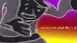 😳 177c6f38 excuse me what the fuck reaction, offensive, meme, text, expression whatsapp sticker
