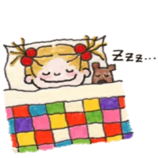 ✳️ 0b1f983b Zzz... sleep, sleeping, girl, bed, zzzz telegram sticker
