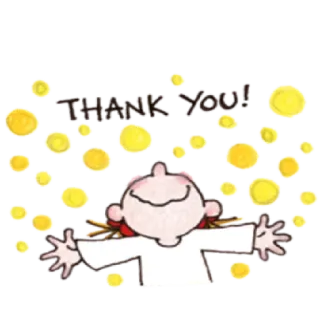✳️ 8d7c8fea THANK YOU! thank you, grateful, happy, celebration telegram sticker