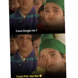 🙂 2de0b9aa Tussi Single Ho ?
Tussi Pat Jao Na😊 Meme, Indio, Niño, Triste, Expresión whatsapp sticker