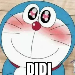 😍 445d2e33 Doraemon PIPI doraemon, dibujos animados, anime, lindo, divertido, sonrojo whatsapp sticker