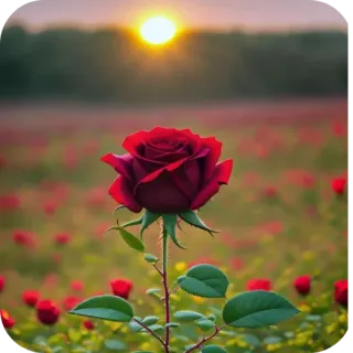 🌸 7da9c890 rosa, flor, rojo, atardecer, naturaleza, florecer, floral whatsapp sticker