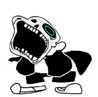 👊 75266fc5 Sans Undertale Sans, Undertale, skeleton, videogame, character, cartoony whatsapp sticker