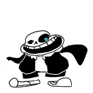 👇 8ee2c965 Sans Undertale sans, undertale, video game, character, skeleton, humorous whatsapp sticker