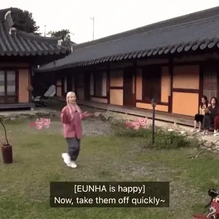 🏃‍♀️ 594013fc [EUNHA is happy]
Now, take them off quickly~ telegram sticker