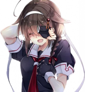 😢 50bf8dbe anime, menina, chorando, emocional, triste telegram sticker