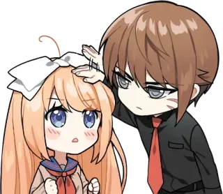 😲 6f3d1220 Anime, Chibi, Fofo, Casal telegram sticker