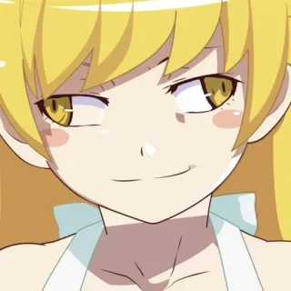 🙂 8f8d96cf Kiss-Shot Acerola-Orion Heart-Under-Blade Monogatari Anime, Personagem, Sorriso, Kiss-Shot Acerola-Orion Heart-Under-Blade, Monogatari telegram sticker