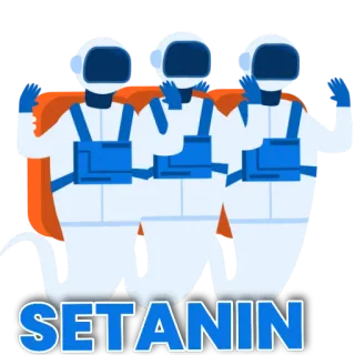 🤝 9a48653e SETANIN 幽霊, 宇宙, SETANIN whatsapp sticker