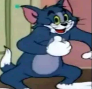 👍 309689b7 Tom Cat Tom and Jerry cartoon, kat, grappig, humor, animatie, Tom en Jerry telegram sticker