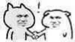 🤝 92689082 kat, beer, boos, meme, grappig, cartoon, personages telegram sticker