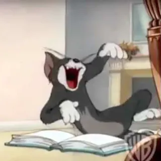 😂 9be43d04 Tom Cat Tom and Jerry Cartoon, Kat, Grappig, Humor, Animatie, Klassiek, Tom en Jerry telegram sticker
