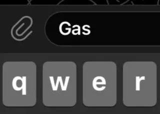📍 e551e134 Gas toetsenbord, zoeken, benzine, tekst telegram sticker