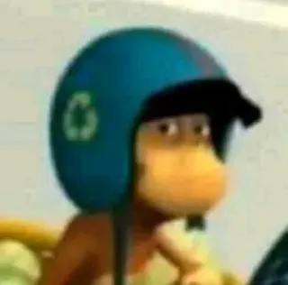 😒 efb8c7c2 cartoon, helm, dier, personage telegram sticker