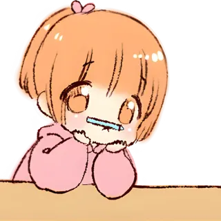 😐 25f706c2 Chibi, Carino, Kawaii, Anime, Manga, Cartoni animati whatsapp sticker