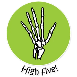 🙌 c48d2fc8 High five! Tos dulu, Tangan, Kerangka, Sapaan, Perayaan, Persahabatan telegram sticker