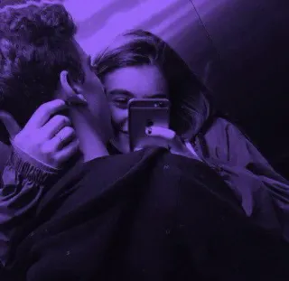 👐 08161261 koppel, liefde, selfie, genegenheid, romantisch telegram sticker