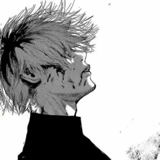 💔 831b0f5a Ken Kaneki Tokyo Ghoul Anime, Manga, Horror, Gore, Donker, Fantasy telegram sticker