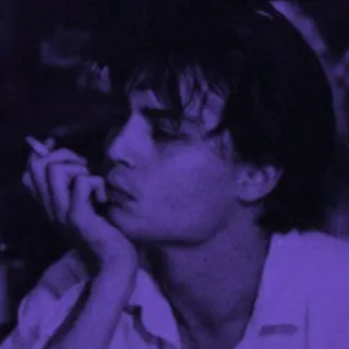 🙂 ad30c0e6 sigaret, roken, man, portret telegram sticker