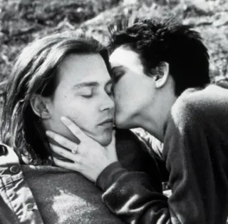 💋 e0e5679f kus, genegenheid, liefde, romantiek, stel, mensen, LGBTQ, LGBT telegram sticker