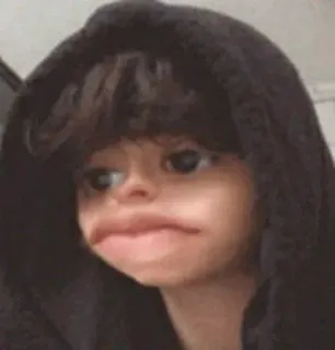 💜 ed5c3a2a Meme, Grappig, Portret, Hoodie, Gezicht, Persoon telegram sticker