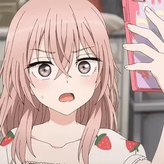 🌸 ab6c477c anime, girl, kawaii, strawberry, cute telegram sticker