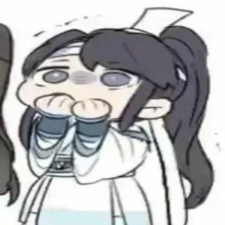 🤭 8e92a1bf cartoon, chibi, anime, character, cute, fanart telegram sticker