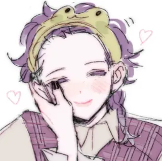 🍂 1071b60e อนิเมะ, การ์ตูน, ภาพประกอบ, แฟนอาร์ต, น่ารัก, ตัวละคร telegram sticker