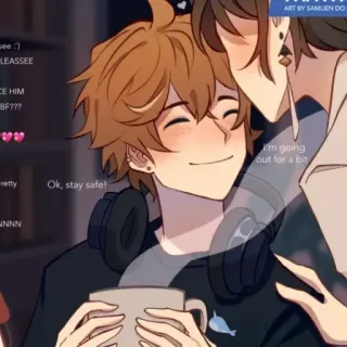 🍂 2c6f3e9a LEASSEE CE HIM BF??? retty Ok, stay safe! Im going out for a bit telegram sticker