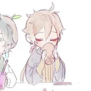 🍂 32f1bb86 อนิเมะ, การ์ตูน, ดื่ม, ชานมไข่มุก telegram sticker