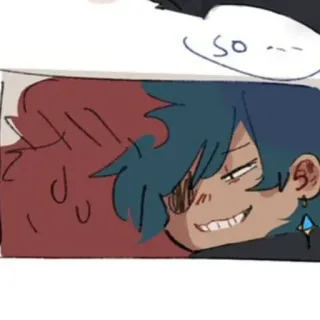 🍂 ab8e1d59 so... การ์ตูน, ตัวละคร, คอมมิค, ยิ้ม telegram sticker