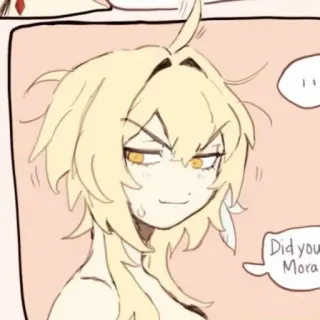 🍂 bd4c6e37 Did you Mora อนิเมะ, การ์ตูน, คำพูด telegram sticker