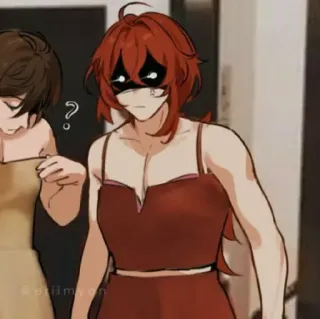 🍂 be627268 อนิเมะ, ตัวละคร, ชุดเดรส, ผู้ชาย telegram sticker