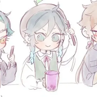 🍂 f8d28af4 อนิเมะ, ตัวละคร, น่ารัก, ศิลปะ, ดิจิทัลอาร์ต, ภาพประกอบ telegram sticker