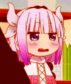 😕 394ad53e Kanna Kamui Miss Kobayashi's Dragon Maid 애니메이션, 칸나 카무이, 귀여운, 드래곤, 만화, 카와이, 코바야시네 메이드래곤 whatsapp sticker