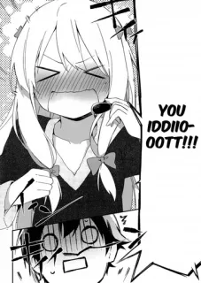 🤬 26f064a1 YOU IDDIIOO-OOTT!!! Anime, Manga, Idiota, Zły, Tekst telegram sticker