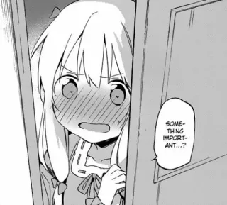 😡 850c8737 SOME-THING IMPORTANT...? Anime, Manga, Słodkie, Postać, Dymek telegram sticker