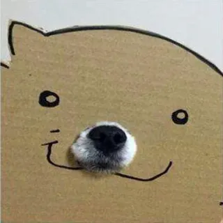 🙂 e9fa0263 anjing, hewan, kartun, peliharaan, lucu, hidung whatsapp sticker