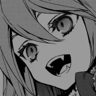 😃 5dca094e 动漫, 漫画, 恐怖, 獠牙, 吸血鬼, 女孩 telegram sticker