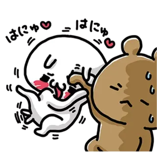 ✳️ a97b7e97 desenho animado, animal, urso, emoções, fofo whatsapp sticker