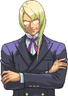 Ace Attorney favs telegram stickers