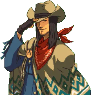 😏 6cbe104d カウボーイ, 帽子, ウエスタン, キャラクター, デジタルアート whatsapp sticker